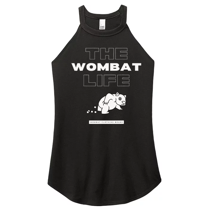 The Wombat Life Funny Animal Zoo Australia Women’s Perfect Tri Rocker Tank