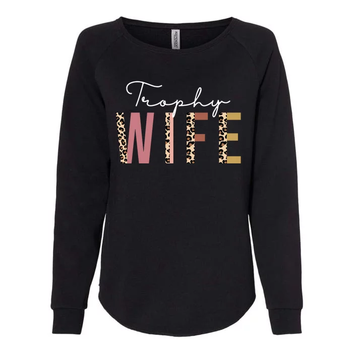 Trophy Wife Leopard Print Womens California Wash Sweatshirt