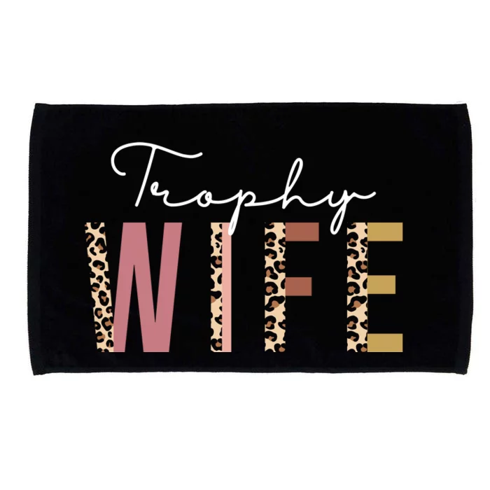 Trophy Wife Leopard Print Microfiber Hand Towel