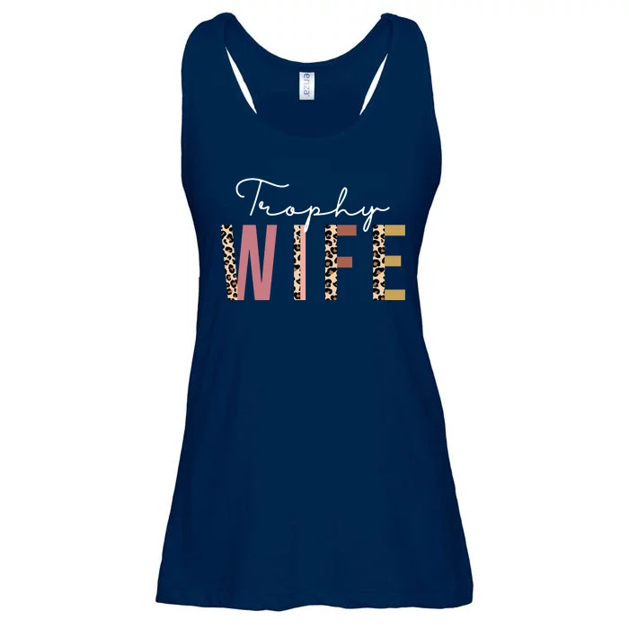 Trophy Wife Leopard Print Ladies Essential Flowy Tank