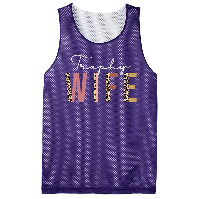 Trophy Wife Leopard Print Mesh Reversible Basketball Jersey Tank