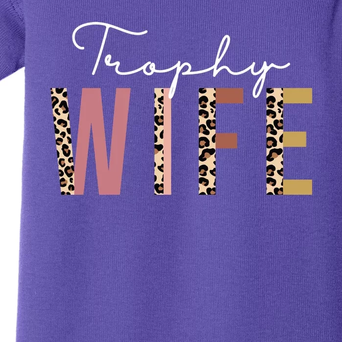 Trophy Wife Leopard Print Baby Bodysuit