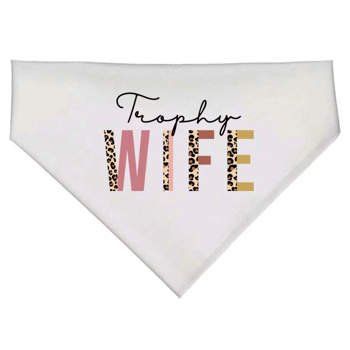 Trophy Wife Leopard Print USA-Made Doggie Bandana