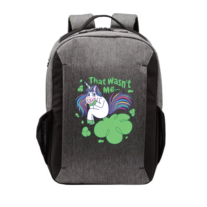 That Wasn't Me Funny Unicorn Farting Vector Backpack