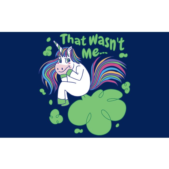 That Wasn't Me Funny Unicorn Farting Bumper Sticker