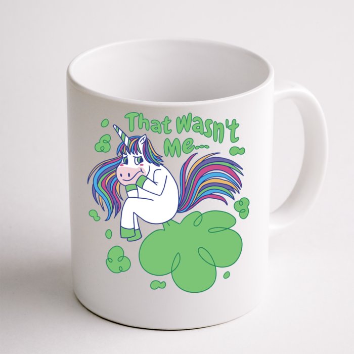 That Wasn't Me Funny Unicorn Farting Front & Back Coffee Mug