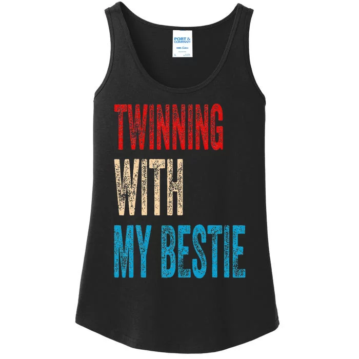 Twinning With My Bestie Spirit Week Twin Day Best Friend Ladies Essential Tank