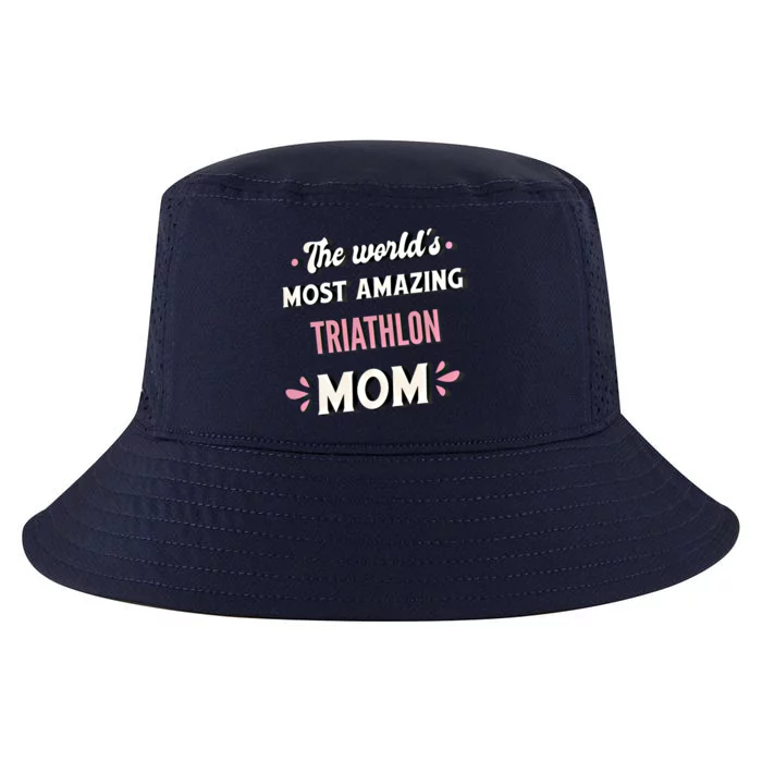 The World's Most Amazing Triathlon Mom Gift Cool Comfort Performance Bucket Hat