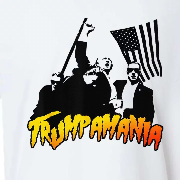 Trump Wrestling Meme Fake News Network Trump Mania Painting Sueded Cloud Jersey T-Shirt