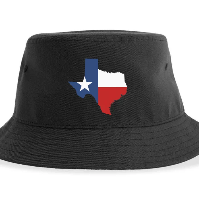 Texas Women Men Texas State Lone Star Flag Map Sustainable Bucket Hat