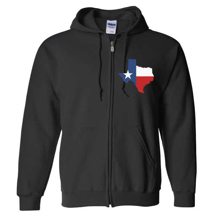 Texas Women Men Texas State Lone Star Flag Map Full Zip Hoodie