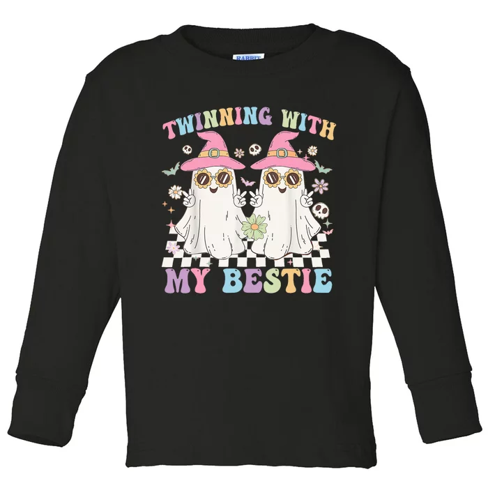 Twinning With My Bestie Friends Spirit Week Toddler Long Sleeve Shirt