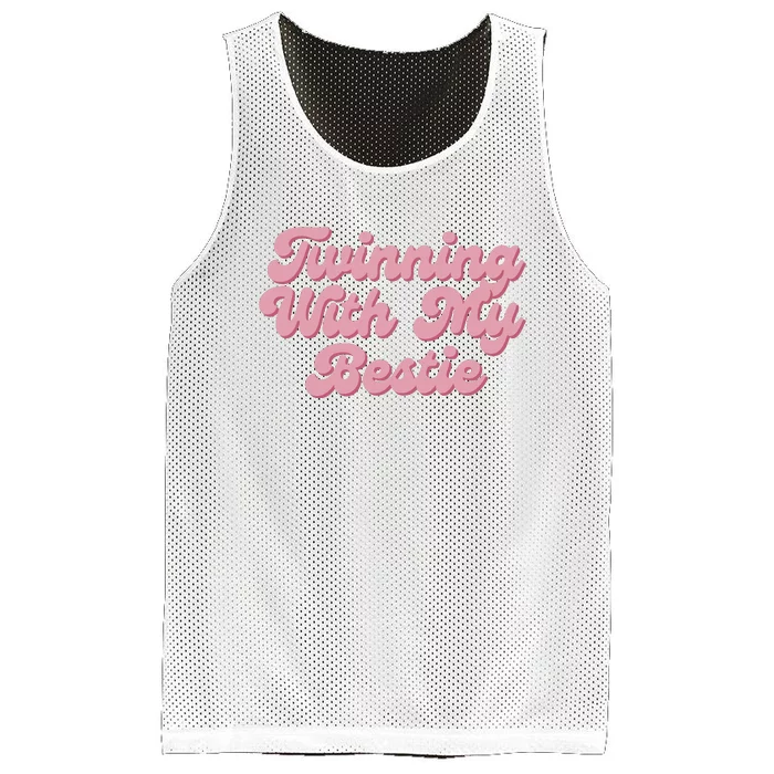 Twinning With My Bestie Mesh Reversible Basketball Jersey Tank