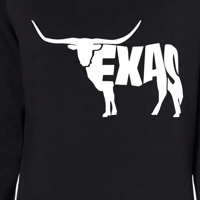 Texas Word Mashup Longhorn Womens California Wash Sweatshirt