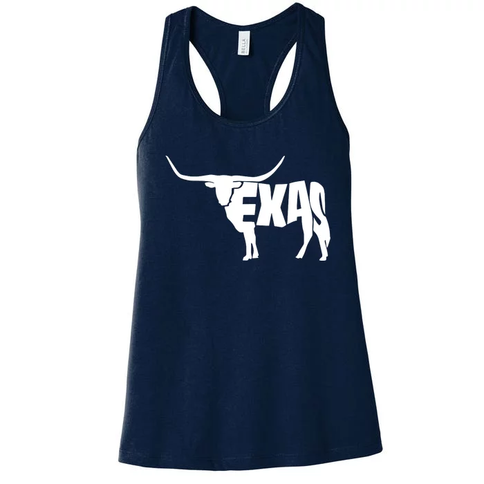 Texas Word Mashup Longhorn Women's Racerback Tank