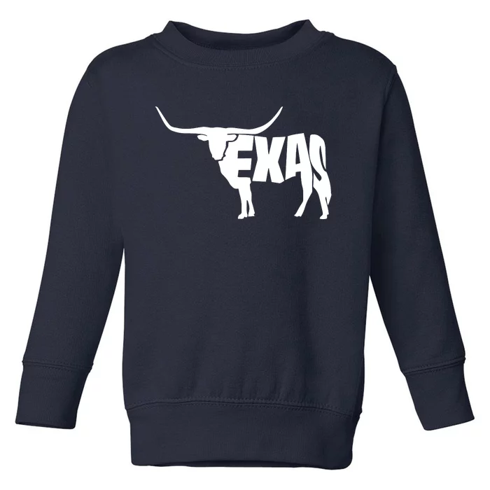 Texas Word Mashup Longhorn Toddler Sweatshirt