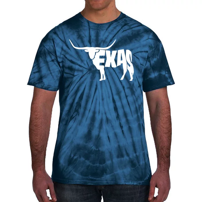 Texas Word Mashup Longhorn Tie-Dye T-Shirt