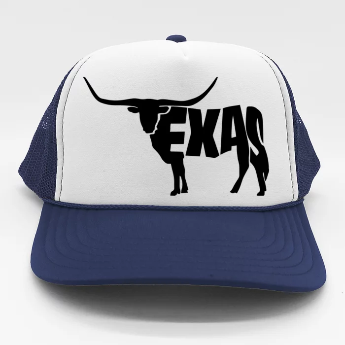 Texas Word Mashup Longhorn Trucker Hat