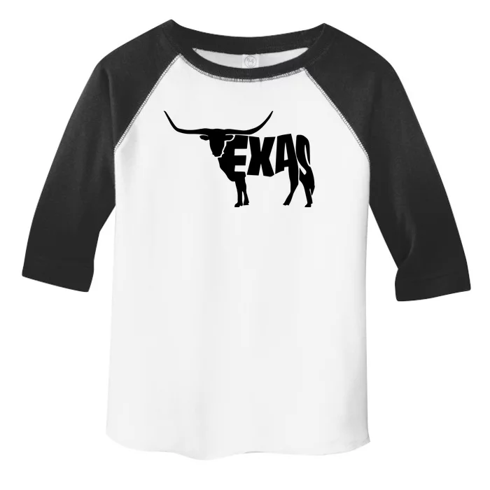 Texas Word Mashup Longhorn Toddler Fine Jersey T-Shirt