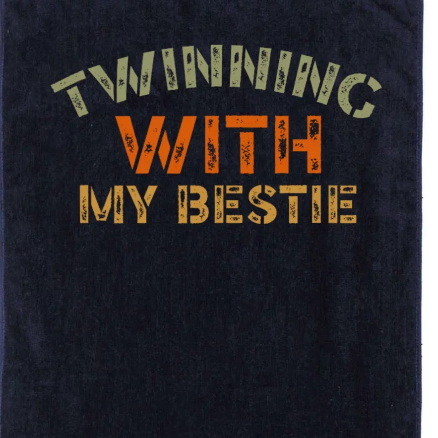 Twinning With My Bestie Spirit Week Best Friend Twin Day Platinum Collection Golf Towel