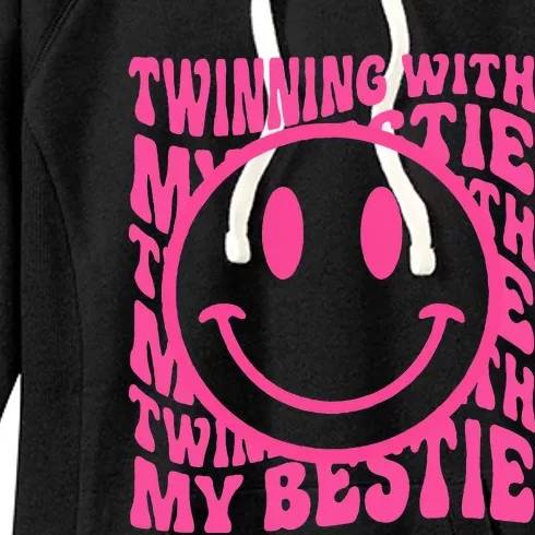 T.Winning With My Bestie Spirit Week Twin Day Best Friend 70s Women's Fleece Hoodie