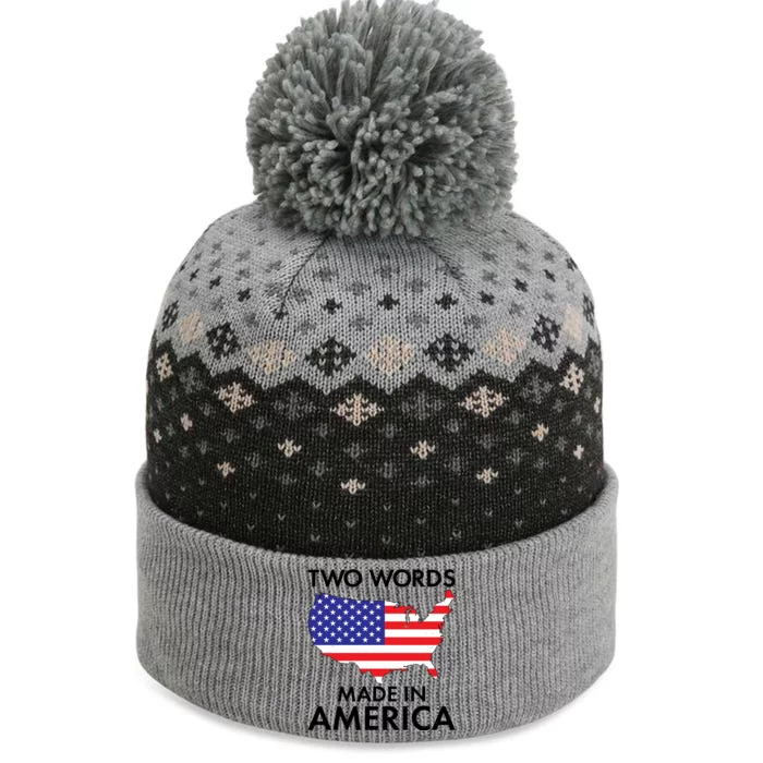 Two Words Made In America The Baniff Cuffed Pom Beanie