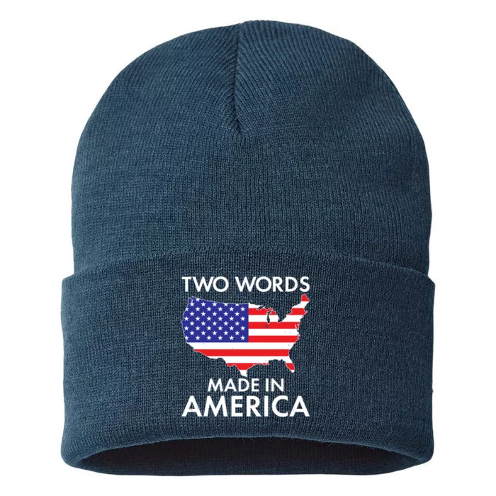 Two Words Made In America Sustainable Knit Beanie