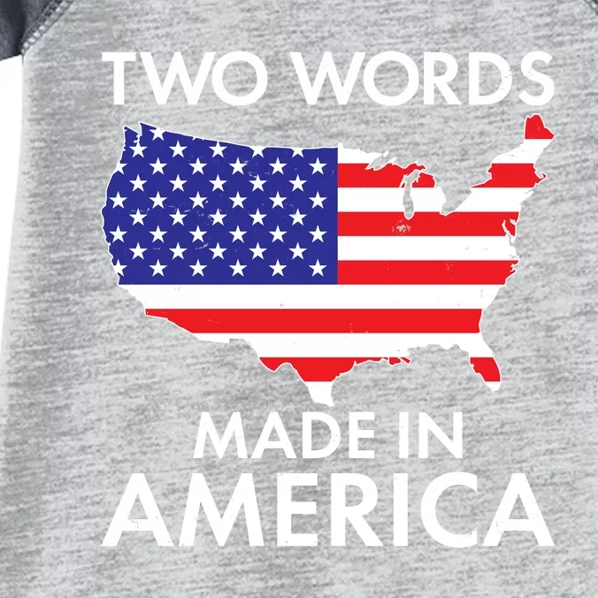 Two Words Made In America Infant Baby Jersey Bodysuit