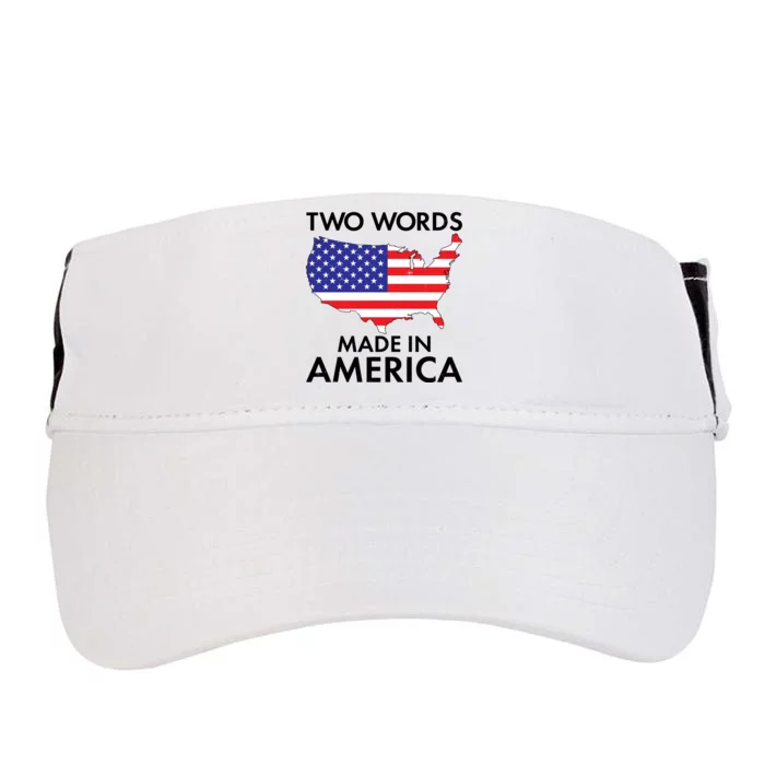 Two Words Made In America Adult Drive Performance Visor