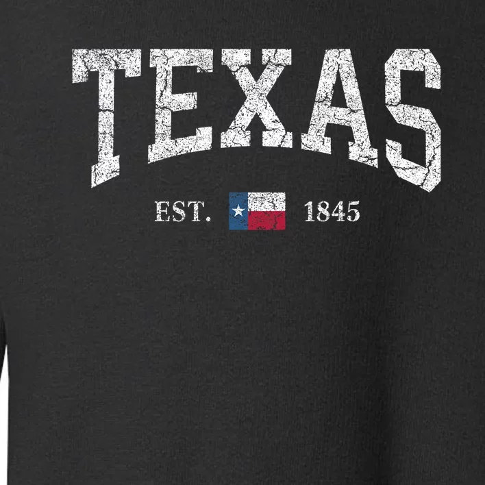 Texas Women Men Kids Texas State Flag Distressed Toddler Sweatshirt