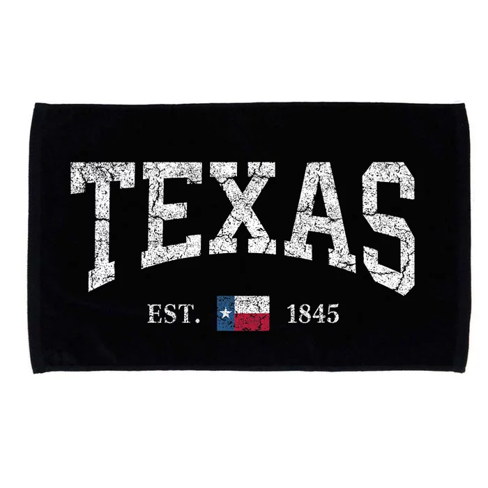 Texas Women Men Kids Texas State Flag Distressed Microfiber Hand Towel