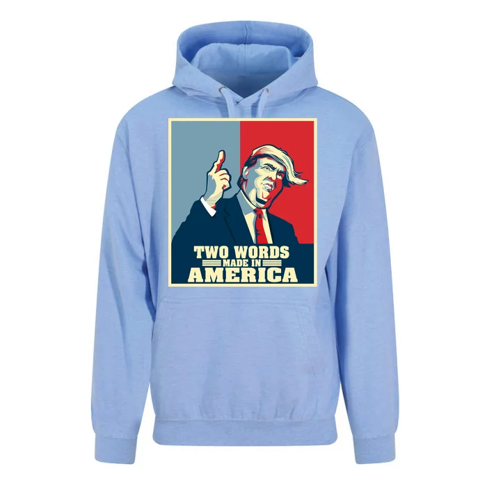 Two Words Made In America Unisex Surf Hoodie