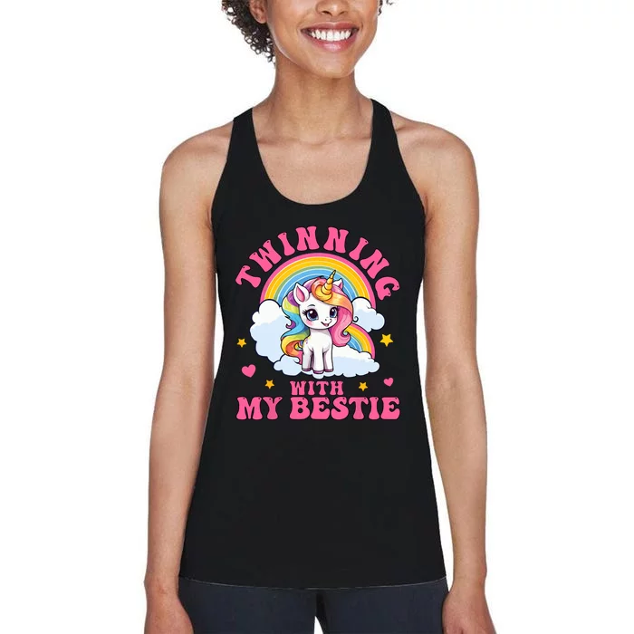 Twinning With My Bestie Women's Racerback Tank