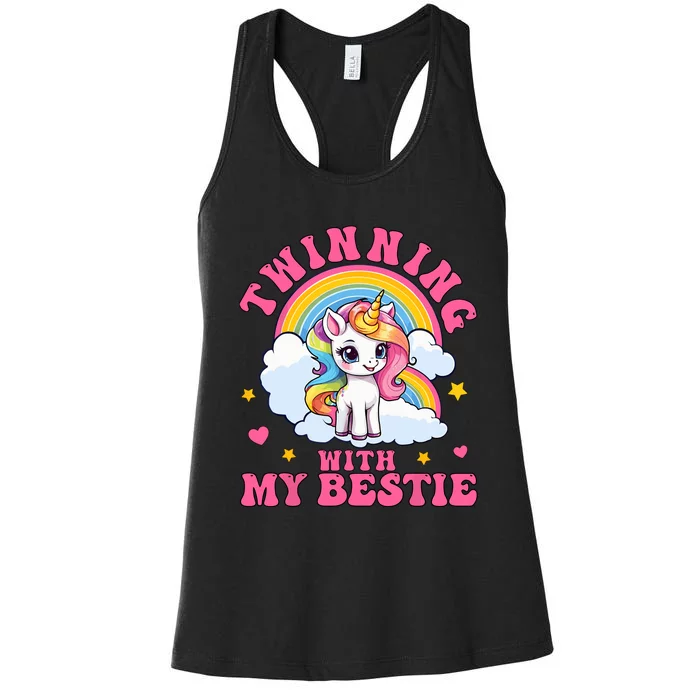 Twinning With My Bestie Women's Racerback Tank