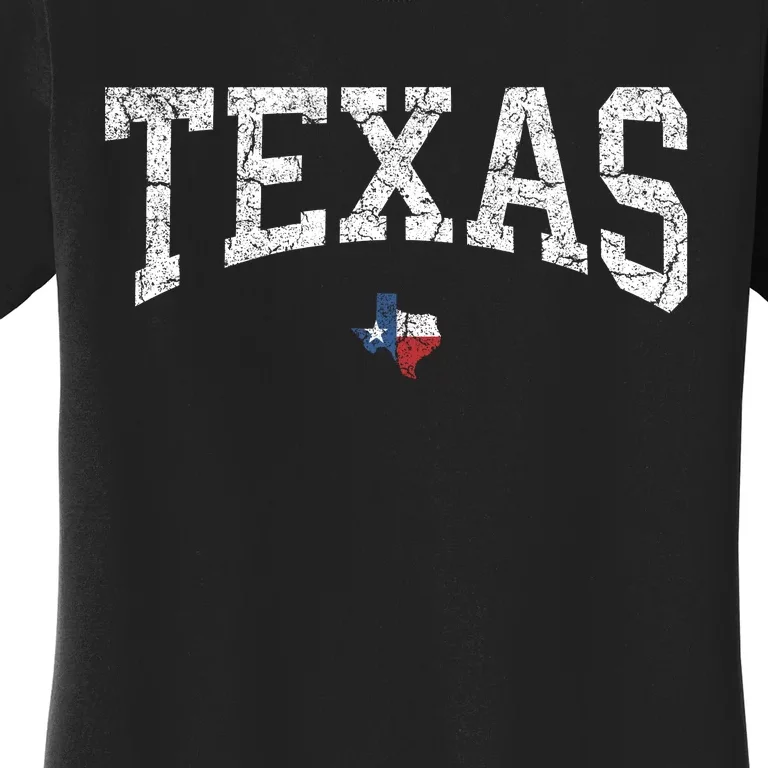 Texas Women Men Kids Texas State Map Flag Distressed Women's T-Shirt