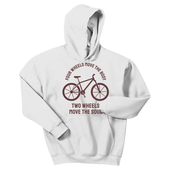 Two Wheels Move The Soul Kids Hoodie