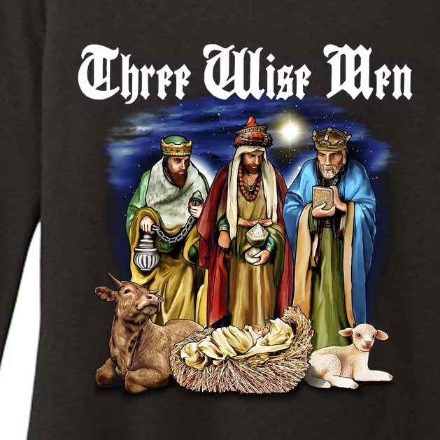 Three Wise Men Womens CVC Long Sleeve Shirt