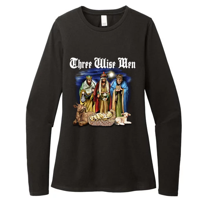 Three Wise Men Womens CVC Long Sleeve Shirt