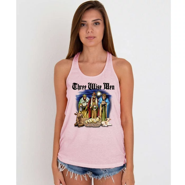 Three Wise Men Women's Knotted Racerback Tank