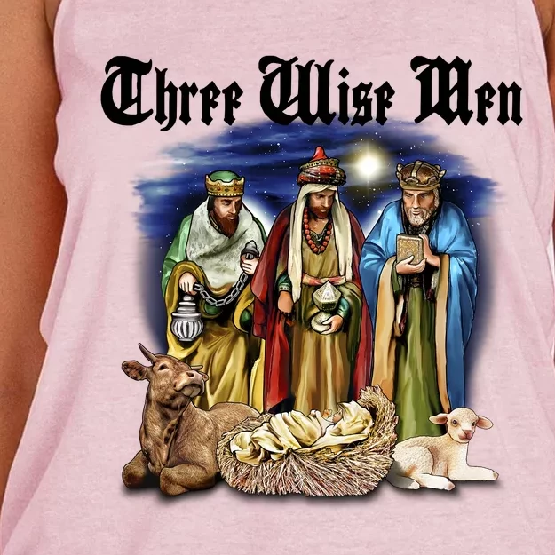 Three Wise Men Women's Knotted Racerback Tank