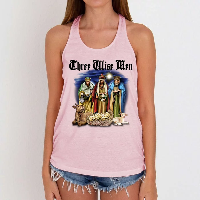 Three Wise Men Women's Knotted Racerback Tank