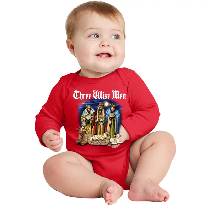 Three Wise Men Baby Long Sleeve Bodysuit