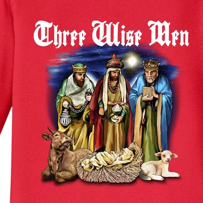 Three Wise Men Baby Long Sleeve Bodysuit