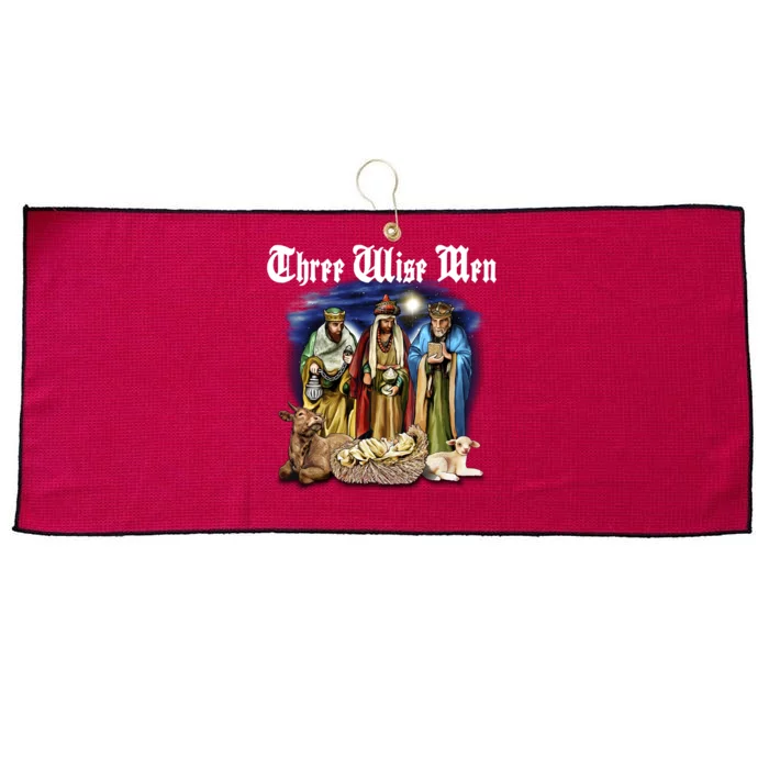 Three Wise Men Large Microfiber Waffle Golf Towel