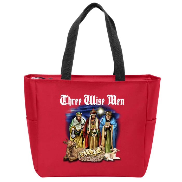 Three Wise Men Zip Tote Bag