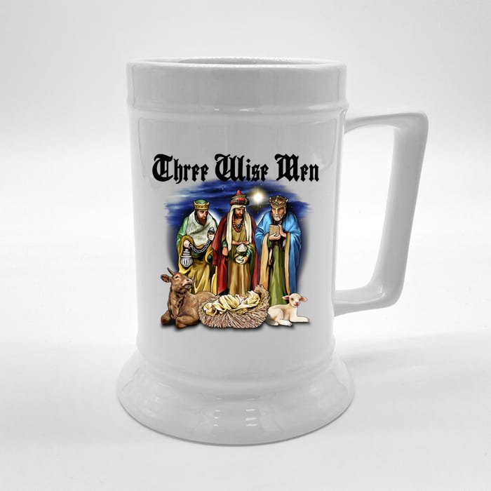 Three Wise Men Front & Back Beer Stein