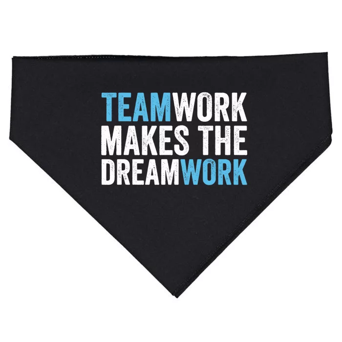 Team Work Makes The Dream Work | Teamwork USA-Made Doggie Bandana