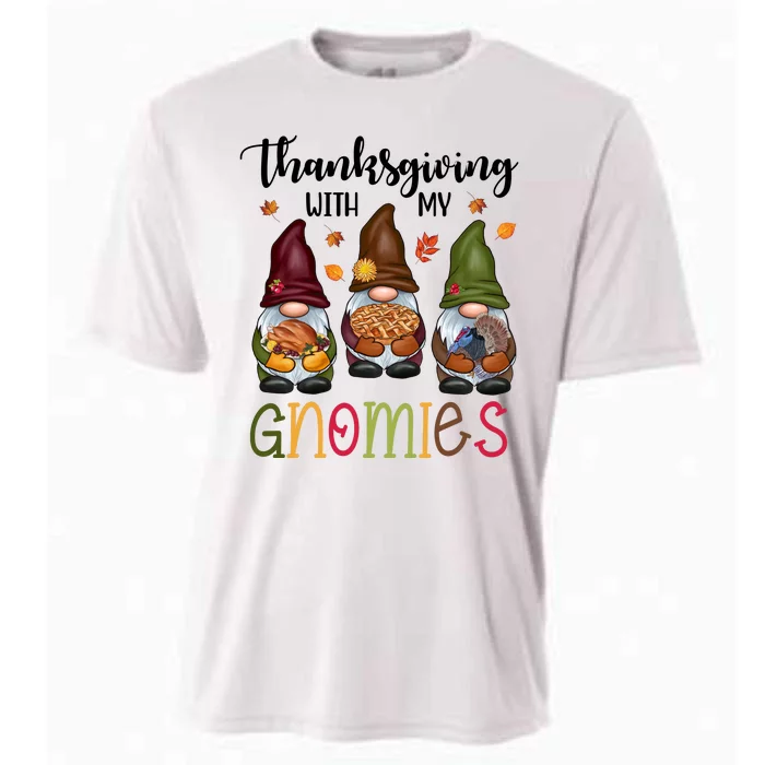 Thanksgiving With My Gnomies Holiday Festive Cooling Performance Crew T-Shirt