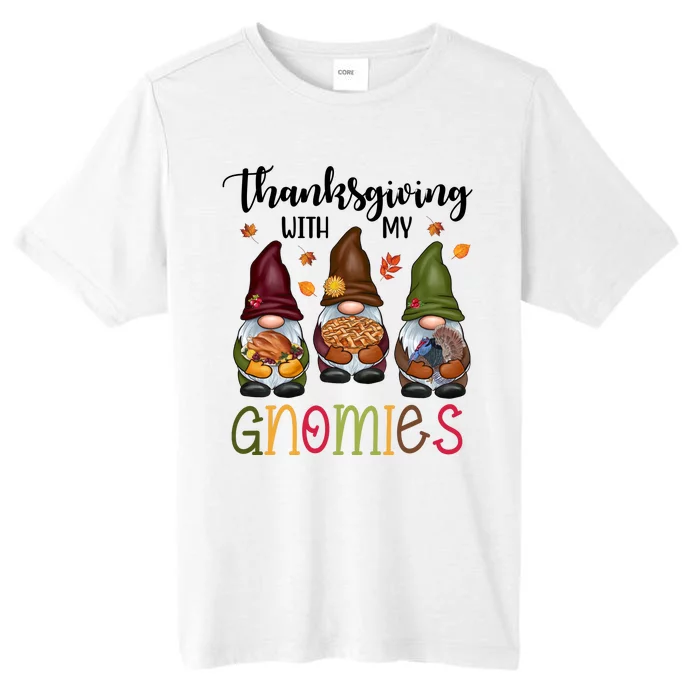 Thanksgiving With My Gnomies Holiday Festive ChromaSoft Performance T-Shirt