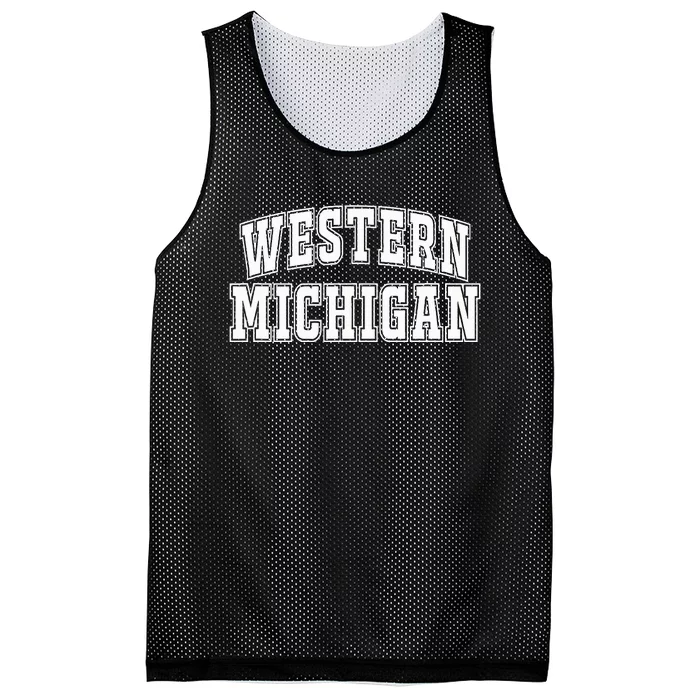 Town W.E.S.T.E.R.N Michigan Mesh Reversible Basketball Jersey Tank